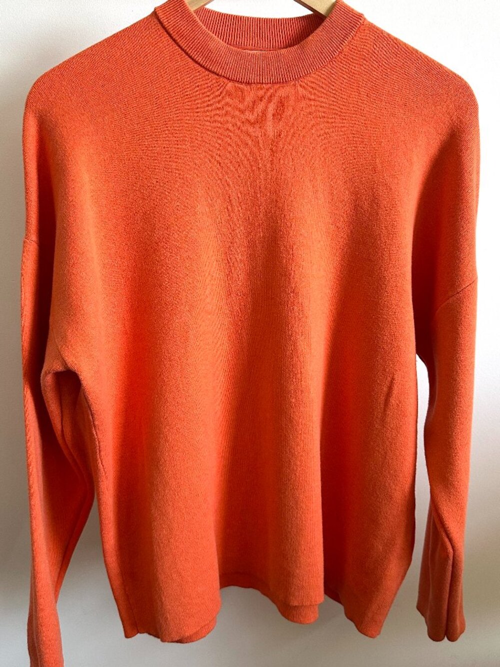 INWEAR Copenhagen Orange 100% Cotton Crewneck Knit Sweater XL